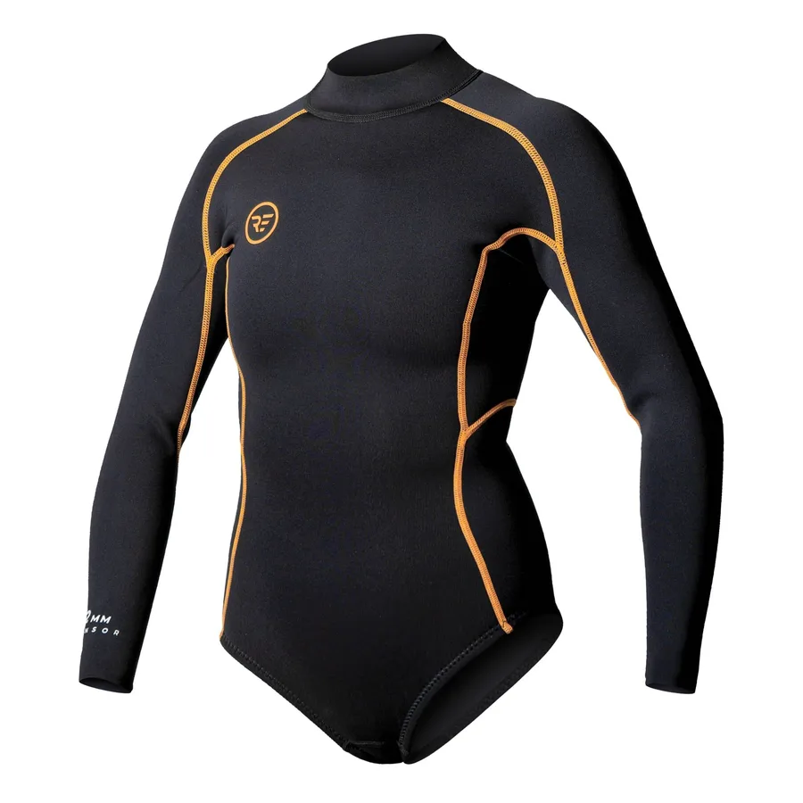 Women's Sensor 2mm Back Zip Long Sleeve Bikini Springsuit - Slingshot Bulgaria Official Image 1